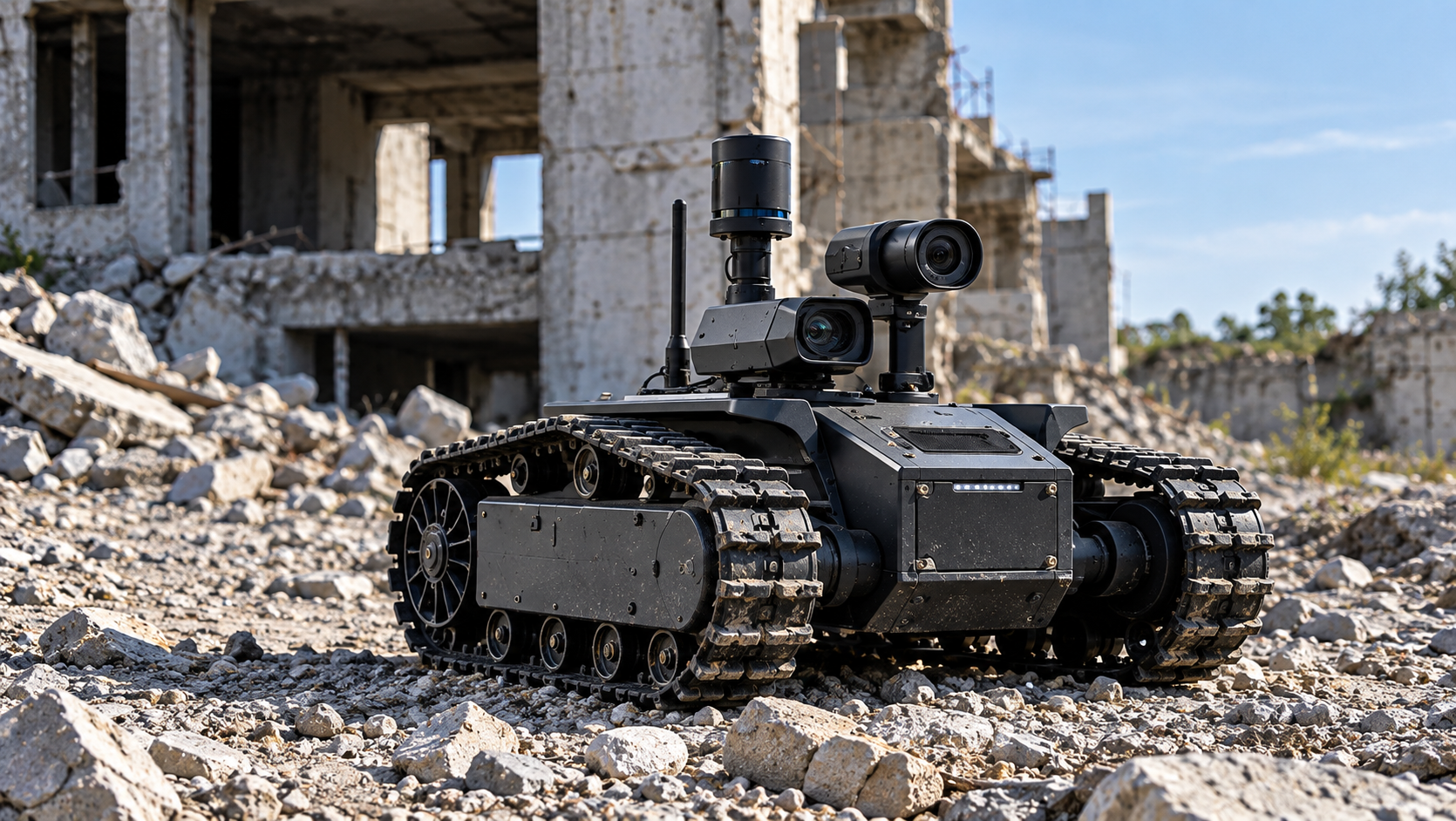 Ground robotic platform in a field environment